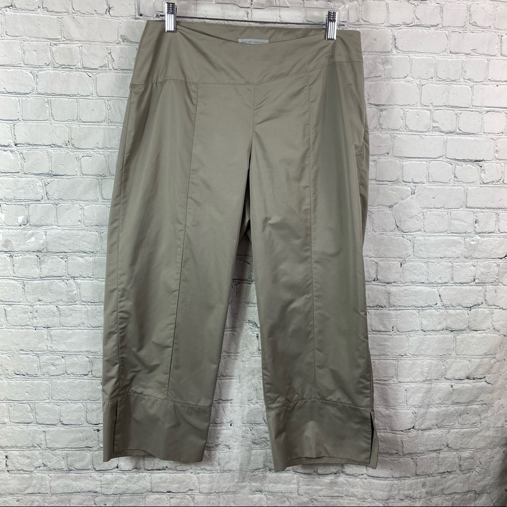 Sarah Pacini Cropped Wide/Relaxed Leg Pant